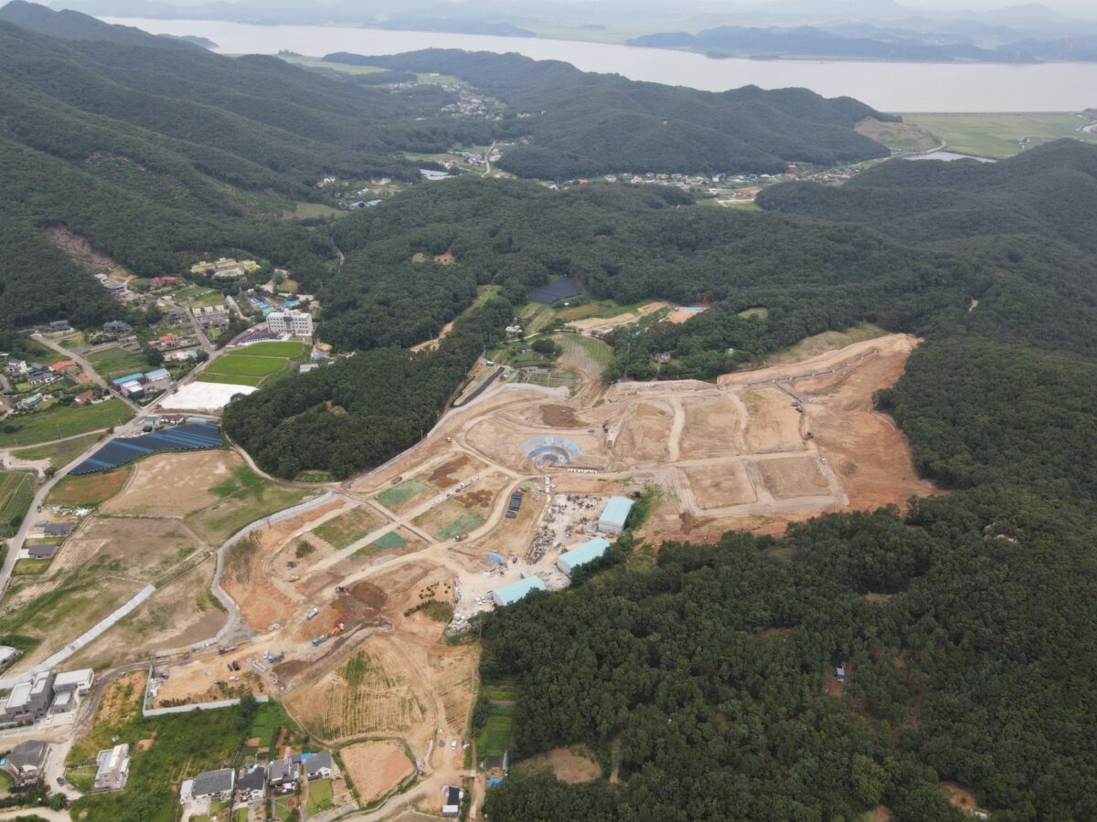 김포더힐포레스트 공사 중 항공사진