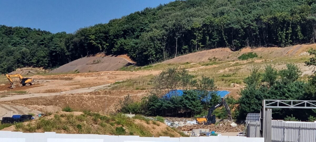현장 내 공장 철거(2023년 9월 23일)